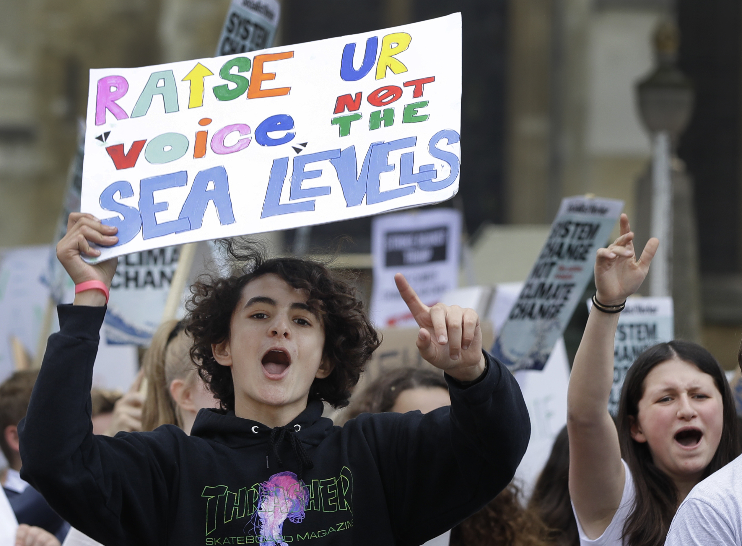 Climate protesters turn out as Europe votes on parliament
