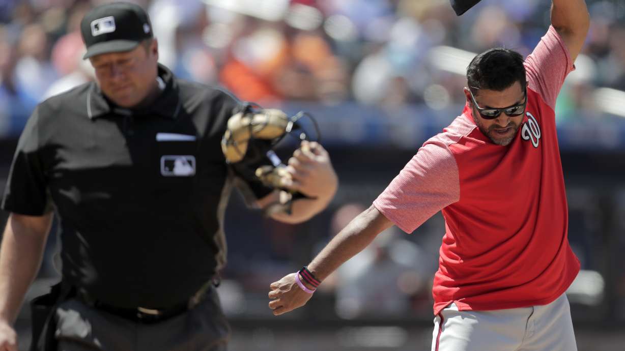 Nats GM says manager Martinez safe for now despite struggles