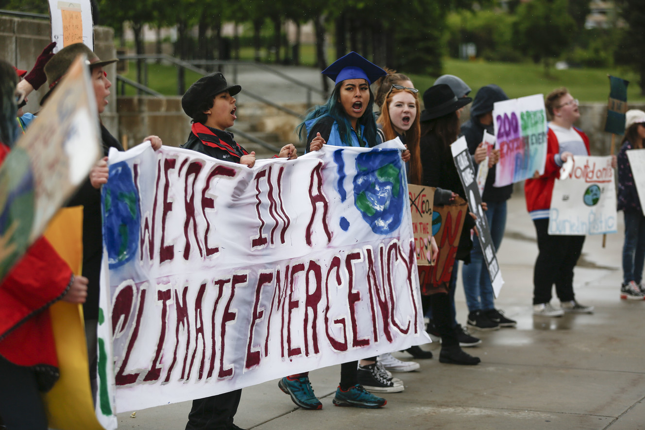 Utah youth leave school to join global climate protest