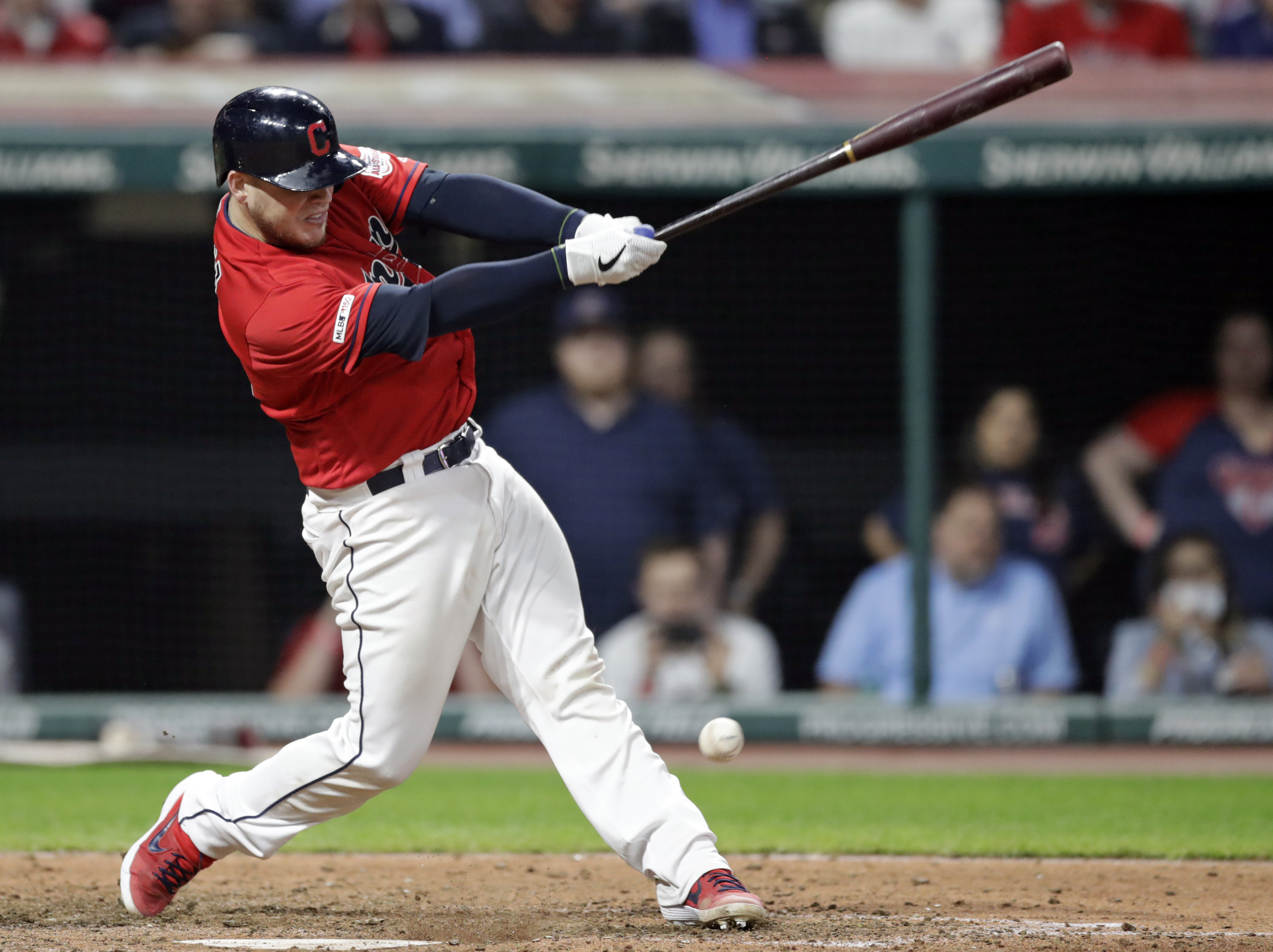 Indians scratch out 2 late runs, snap 4-game losing streak