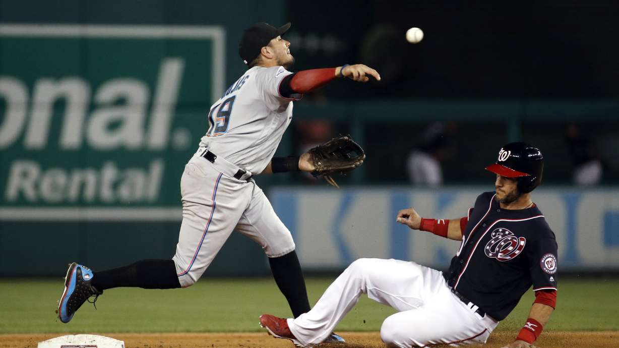Soto, Adams homer in 8th inning, Nats beat Marlins 12-10