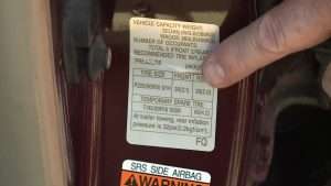 32 PSI may not be the proper inflation for your car’s tires. Always check the manual or the sticker on the driver side door jamb for right PSI; KSL TV