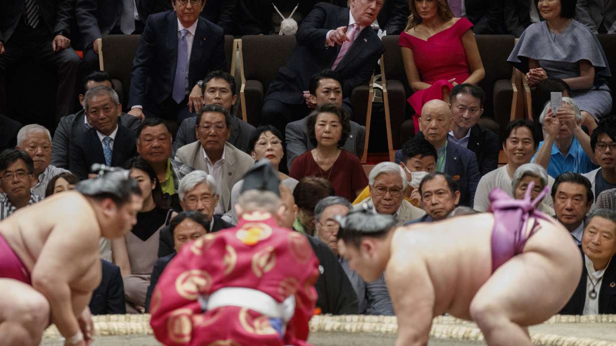 Trump watches sumo, but it's not just a sport in Japan