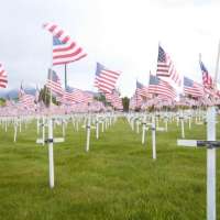 Flags, crosses honor veterans in Spanish Fork cemetery