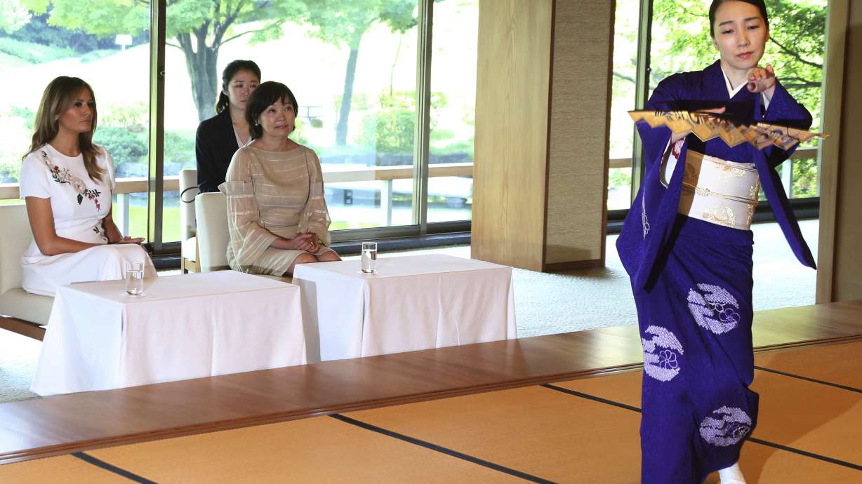 Melania Trump enjoys nature-themed Japan cultural experience