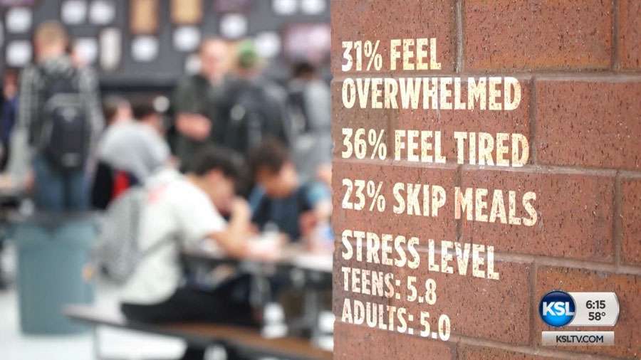 With tests, extracurricular duties and post-graduation planning, many school students deal with extra stress at the end of the school year. This graphic shows some of the factors that contribute to that stress. (KSL TV graphic)