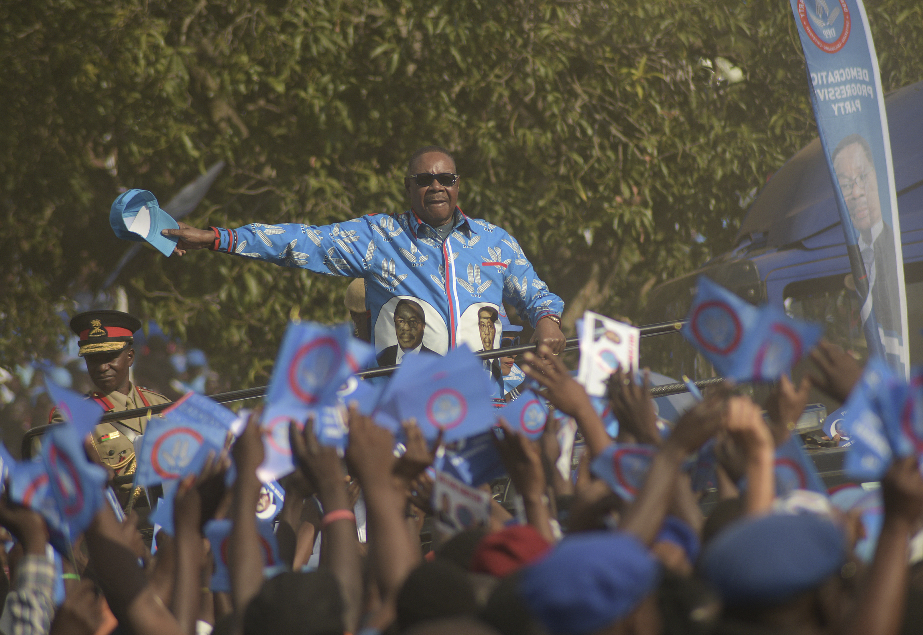 Malawi's Mutharika re-elected to 2nd term in tight race