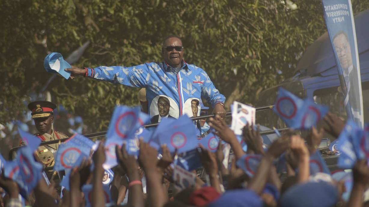 Malawi's Mutharika re-elected to 2nd term in tight race