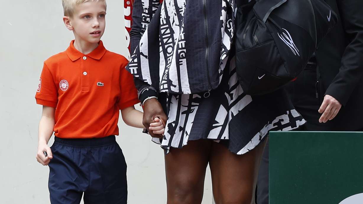 Serena's warmup jacket is fit for a 'queen' and 'goddess'