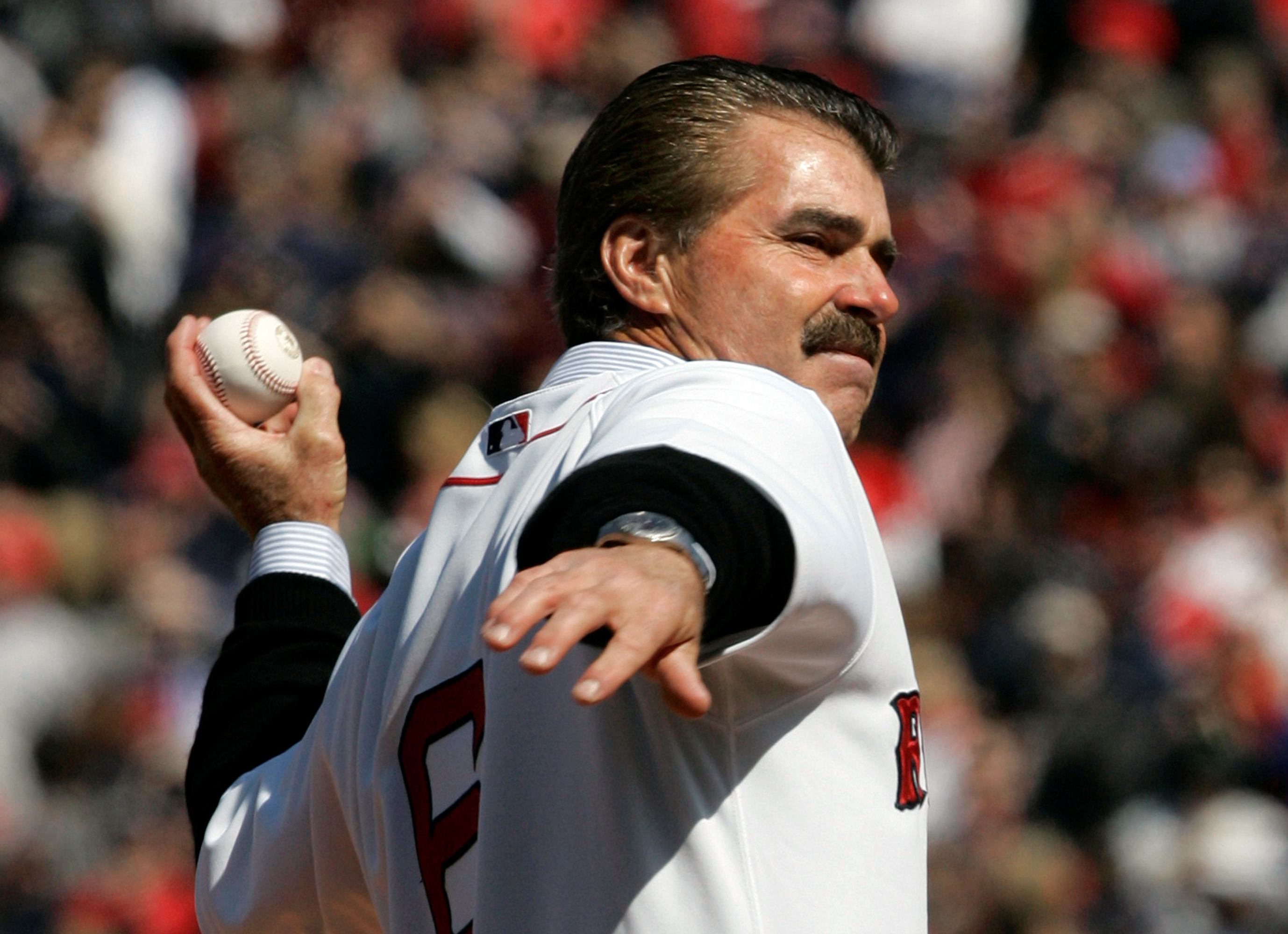 In this April 8, 2008, file photo, Former Boston Red Sox first baseman Bill Buckner, who was a member of the 1986 World Series team that lost to the New York Mets, throws out the ceremonial first pitch for the home Opening Day baseball game against the Detroit Tigers in Boston. (Photo: Charles Krupa, AP, File)