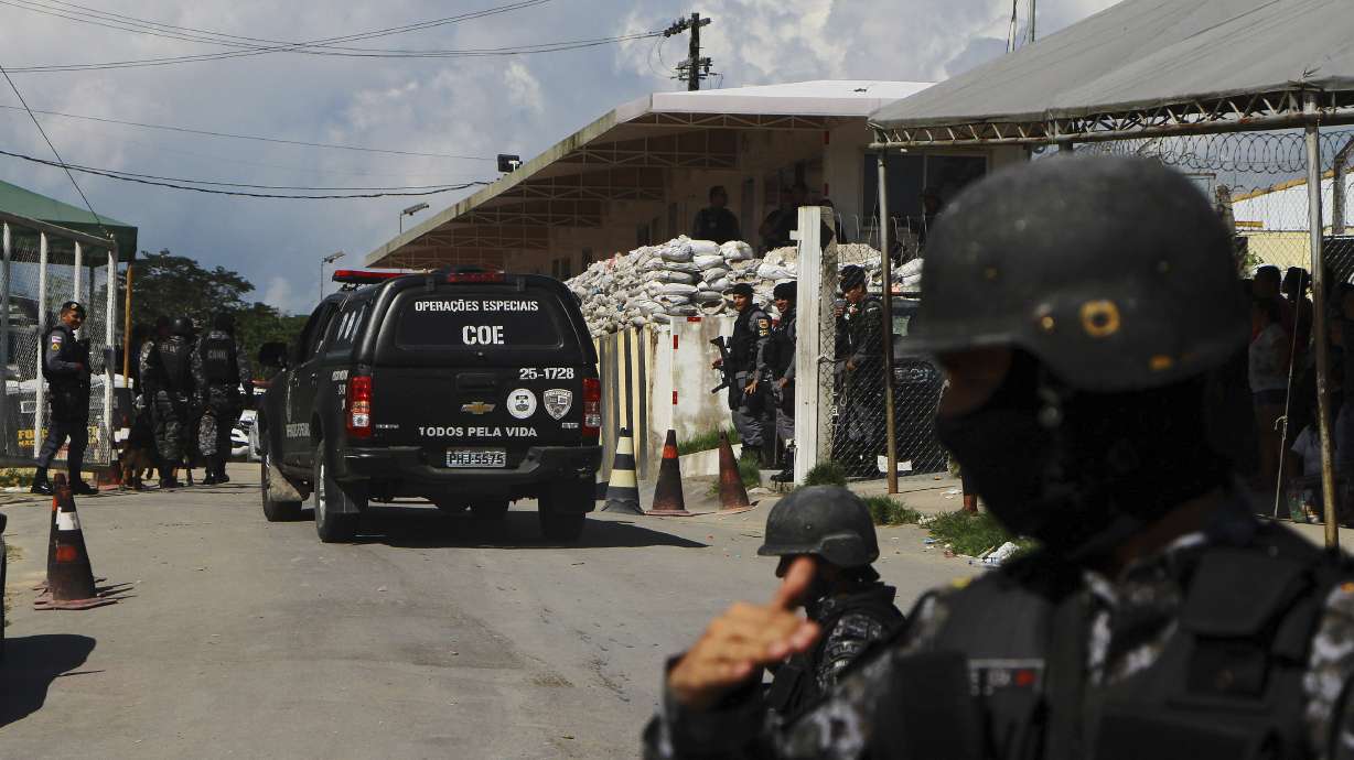 Brazilian officials say 42 inmates found dead at 3 prisons