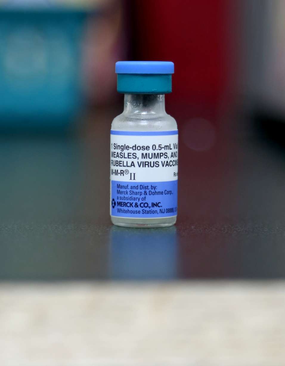 In this Friday, May 17, 2019 photo, a dose of the measles, mumps and rubella vaccination is seen at the Knox County Health Department in Mount Vernon, Ohio. Photo: Paul Vernon, AP Photo