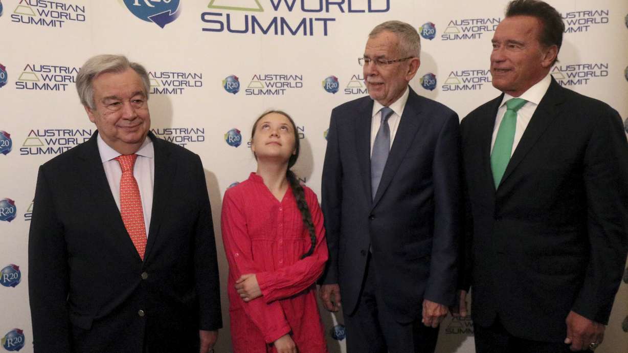Teen activist Thunberg urges leaders to admit climate crisis