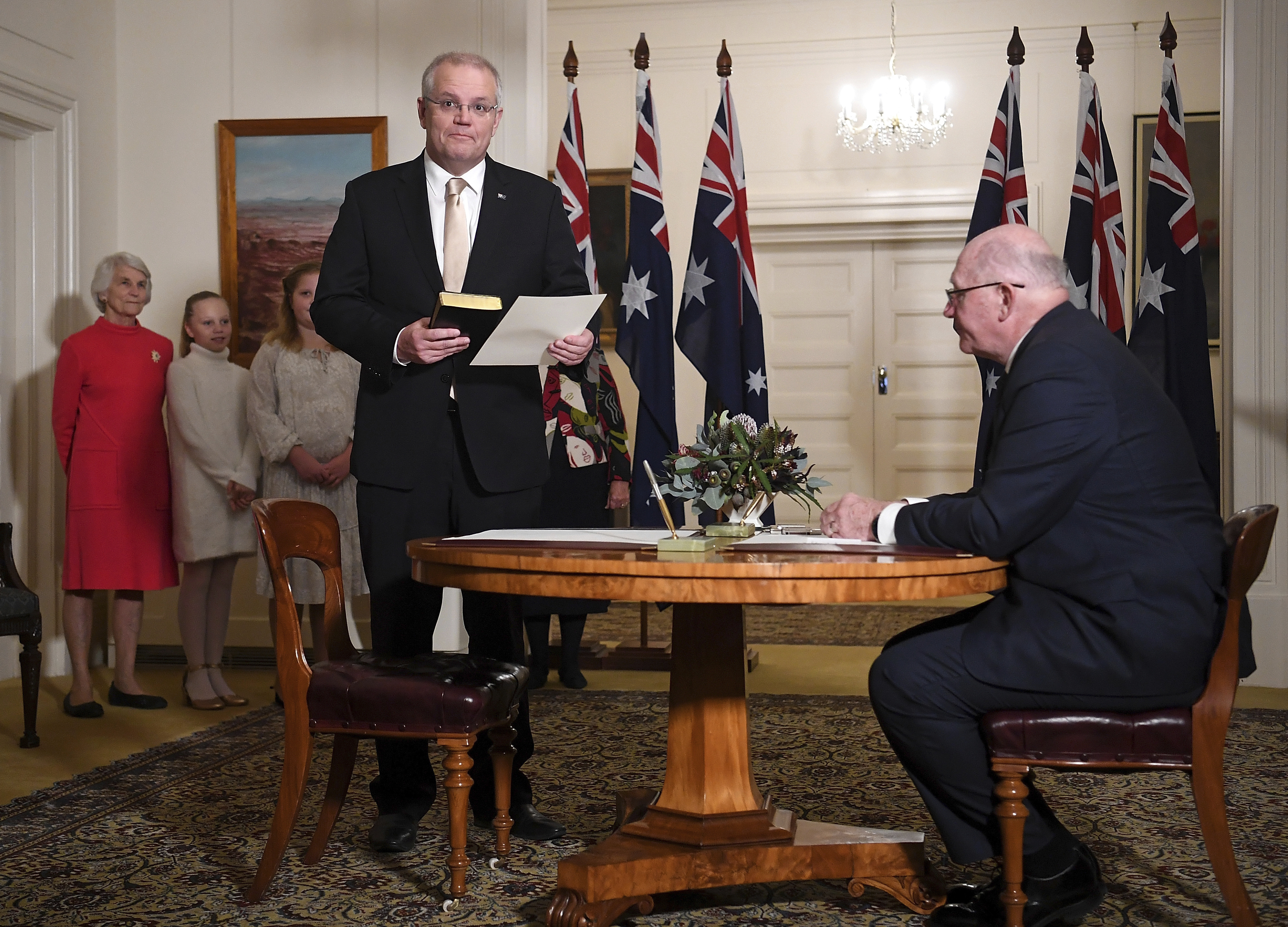 Morrison sworn in as Australia's prime minister