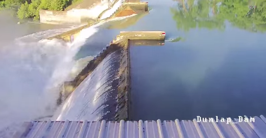 Video shows dramatic moment dam spillgate collapses