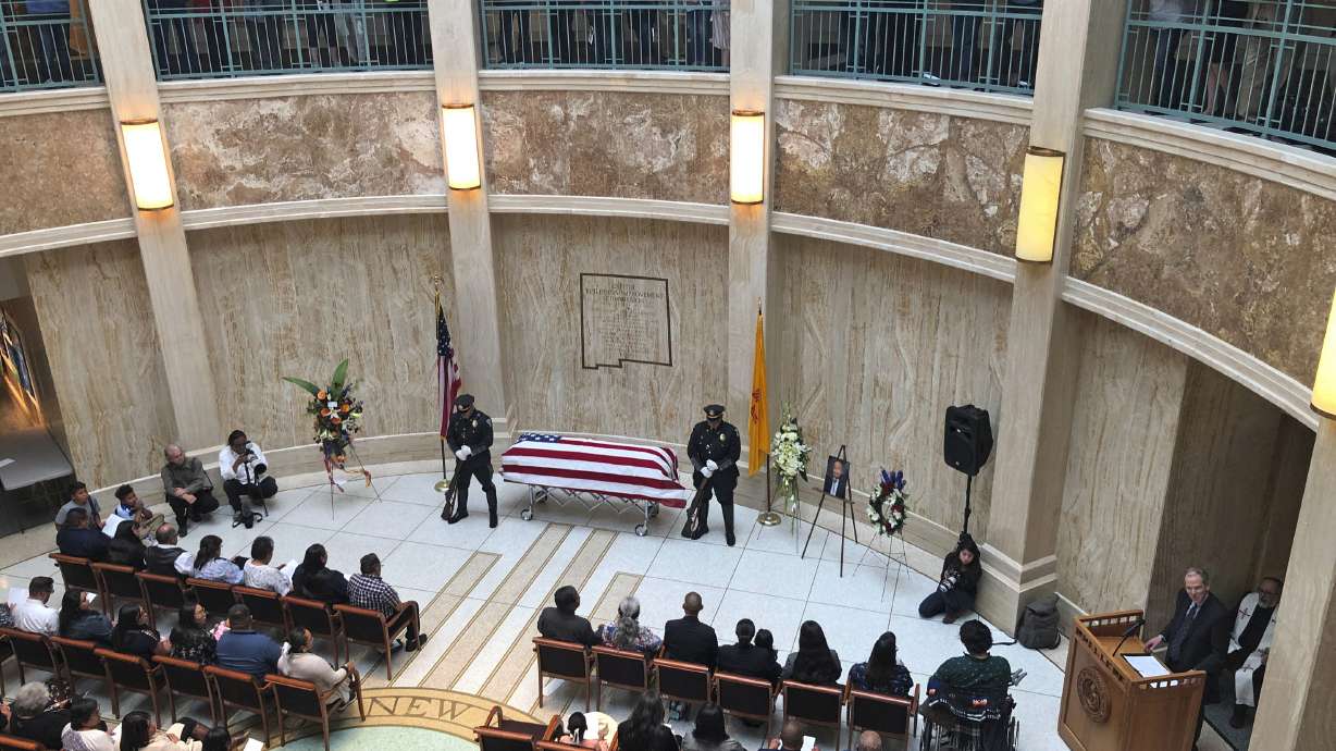 The Latest: Politicians pay tribute to Navajo code talker