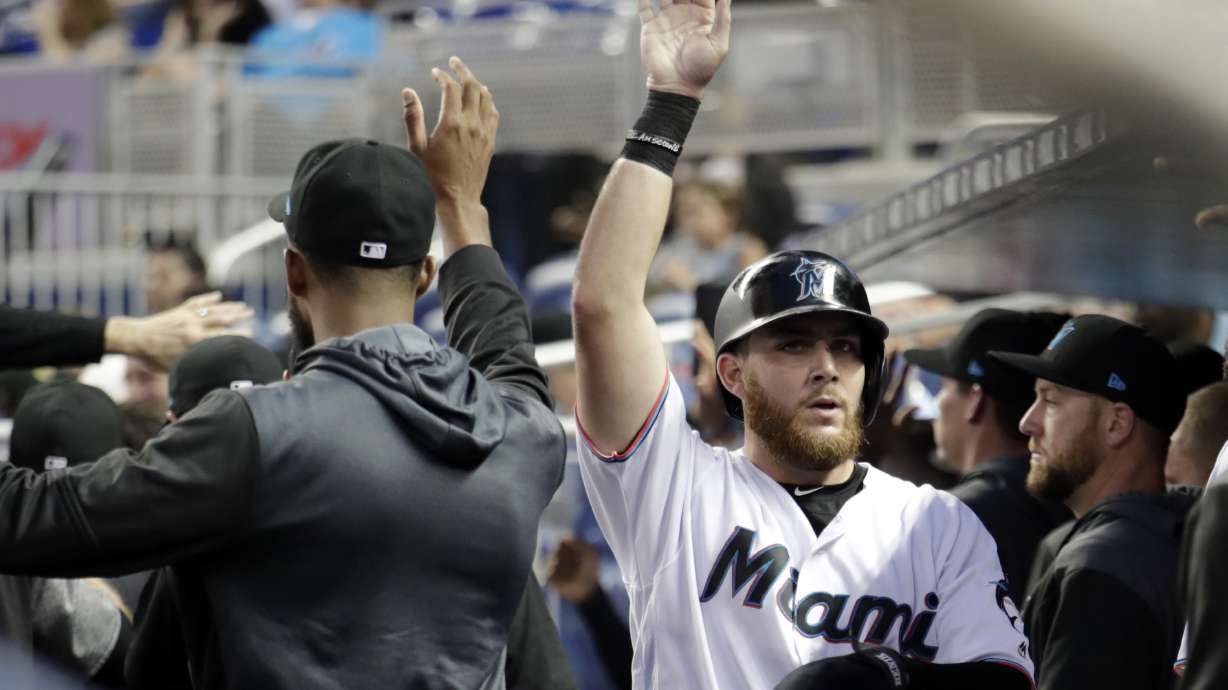 Alfaro has four hits, Marlins win 4-2