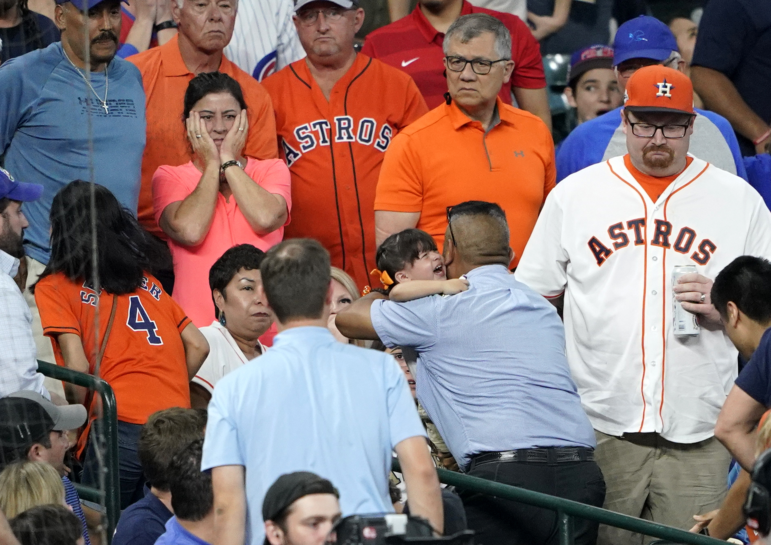 Child hit by line drive at Astros game, taken to hospital
