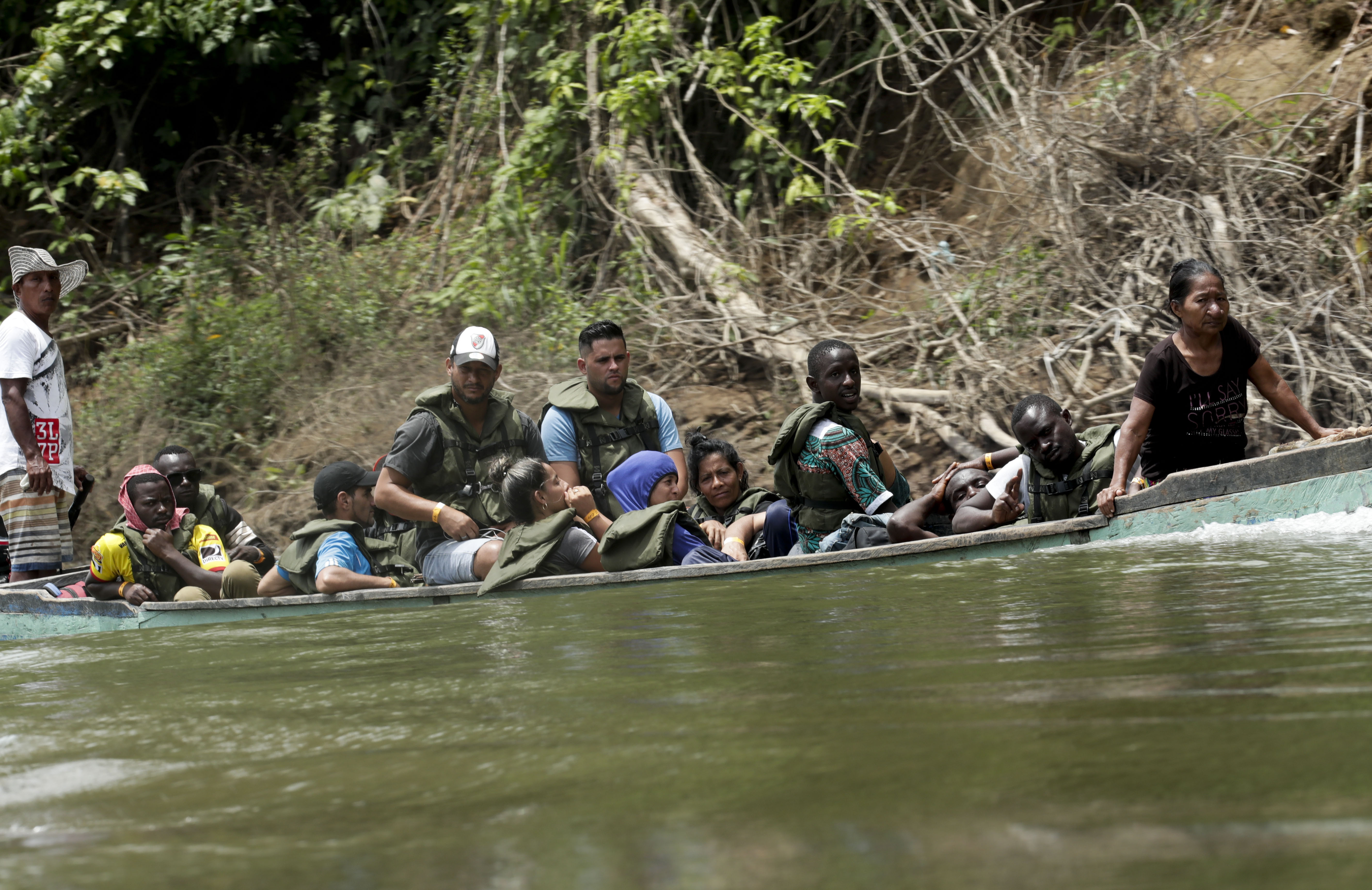 Migrants traverse the deadly last stretch of Darien jungle