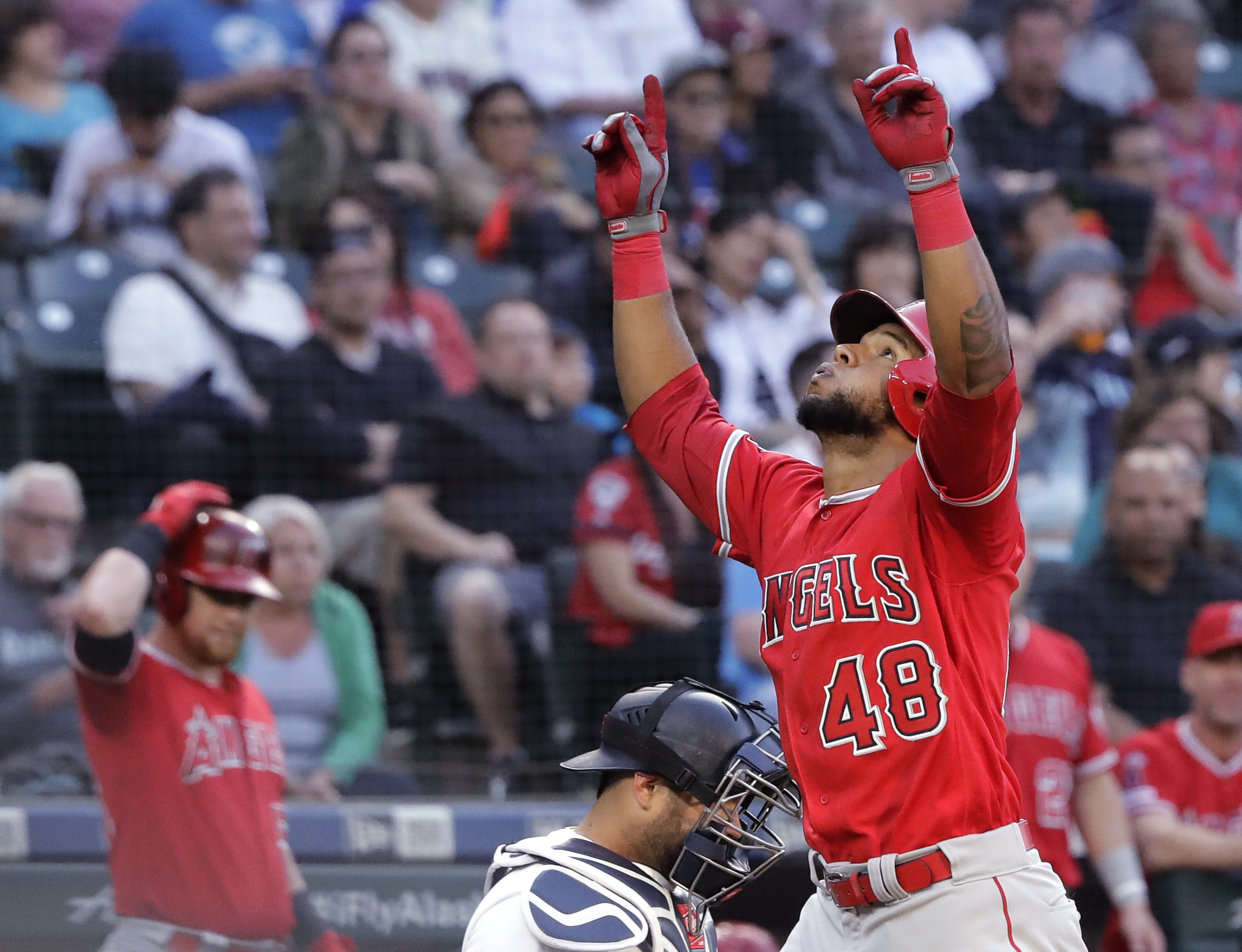 Trout, Angels batter Kikuchi in 9-3 win over Mariners