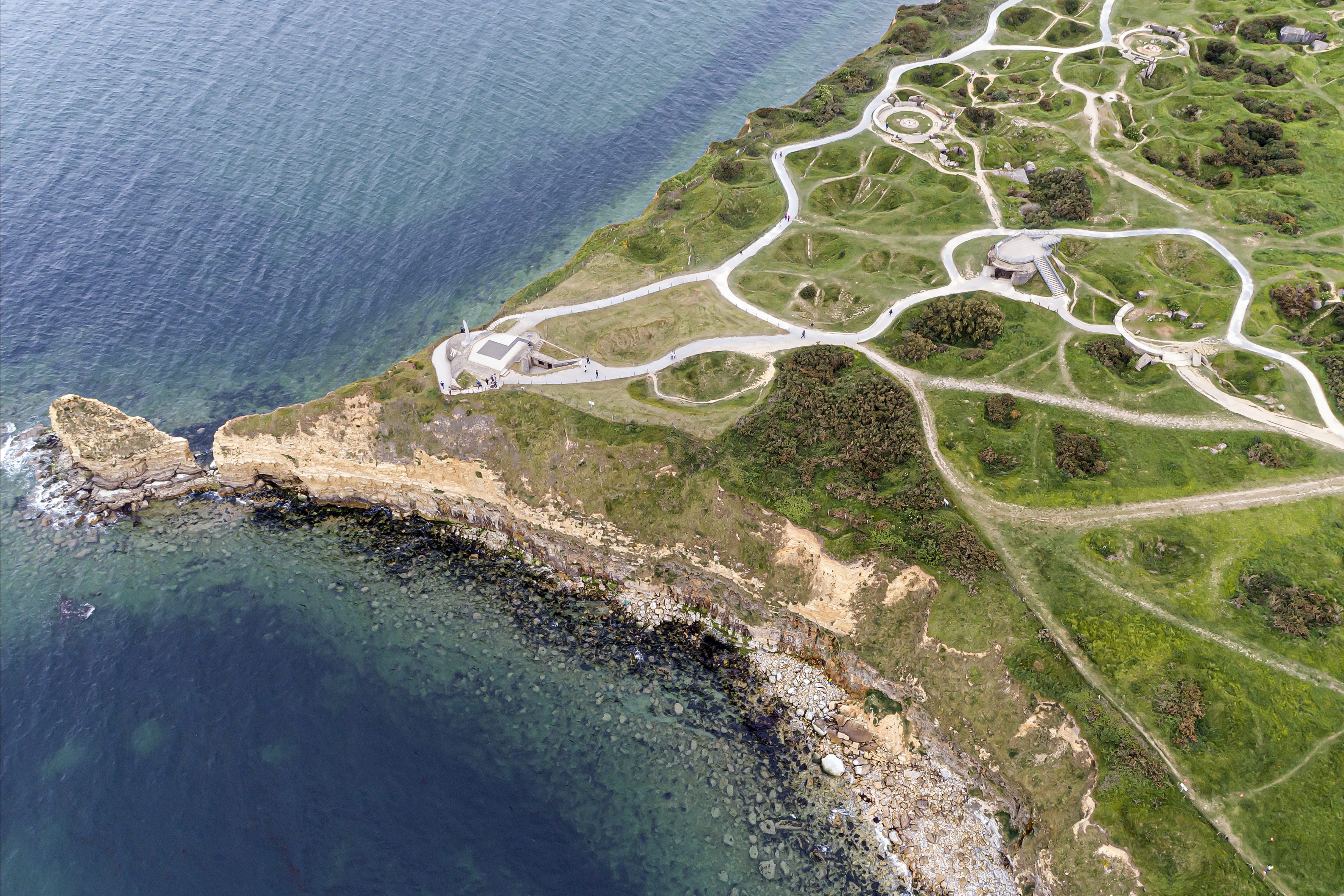 AP PHOTOS: D-Day Normandy sites today captured by drone