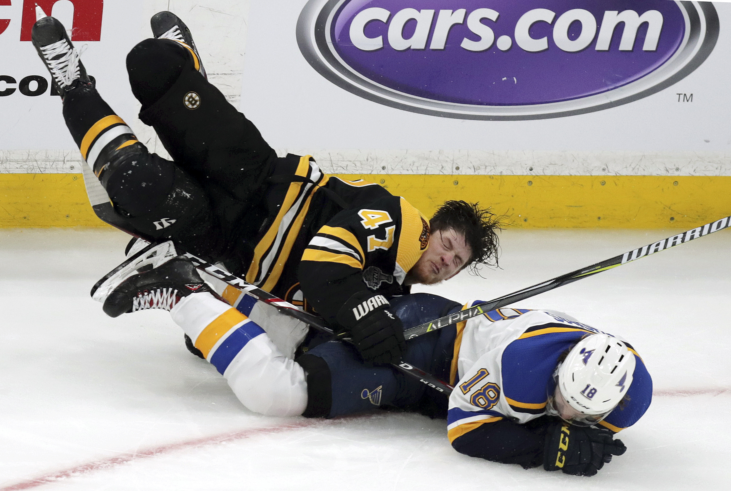 The Latest: Marchand not worried about loud St. Louis arena