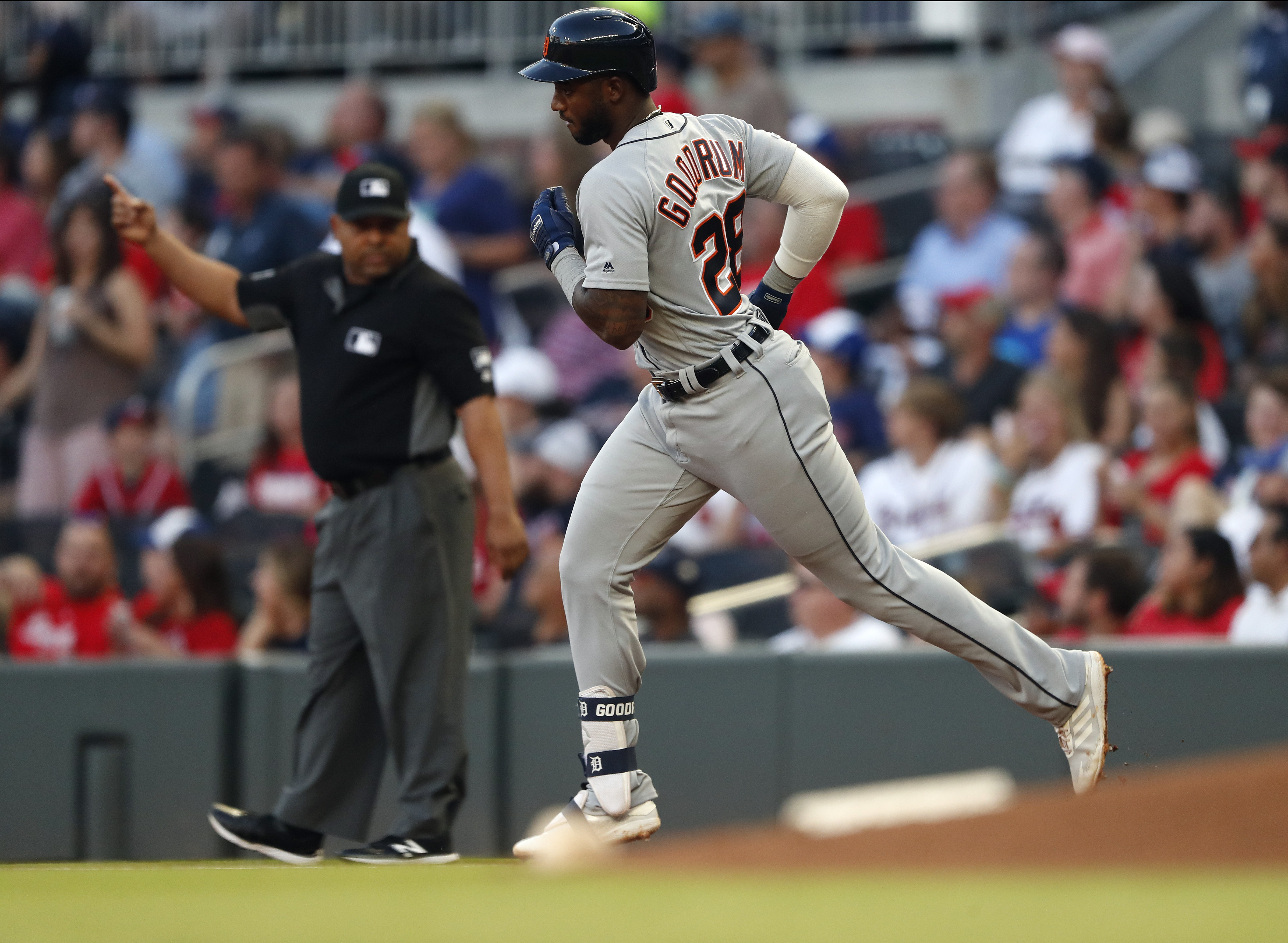 Goodrum's 2 homers, 5 hits lead Tigers past Braves 8-2