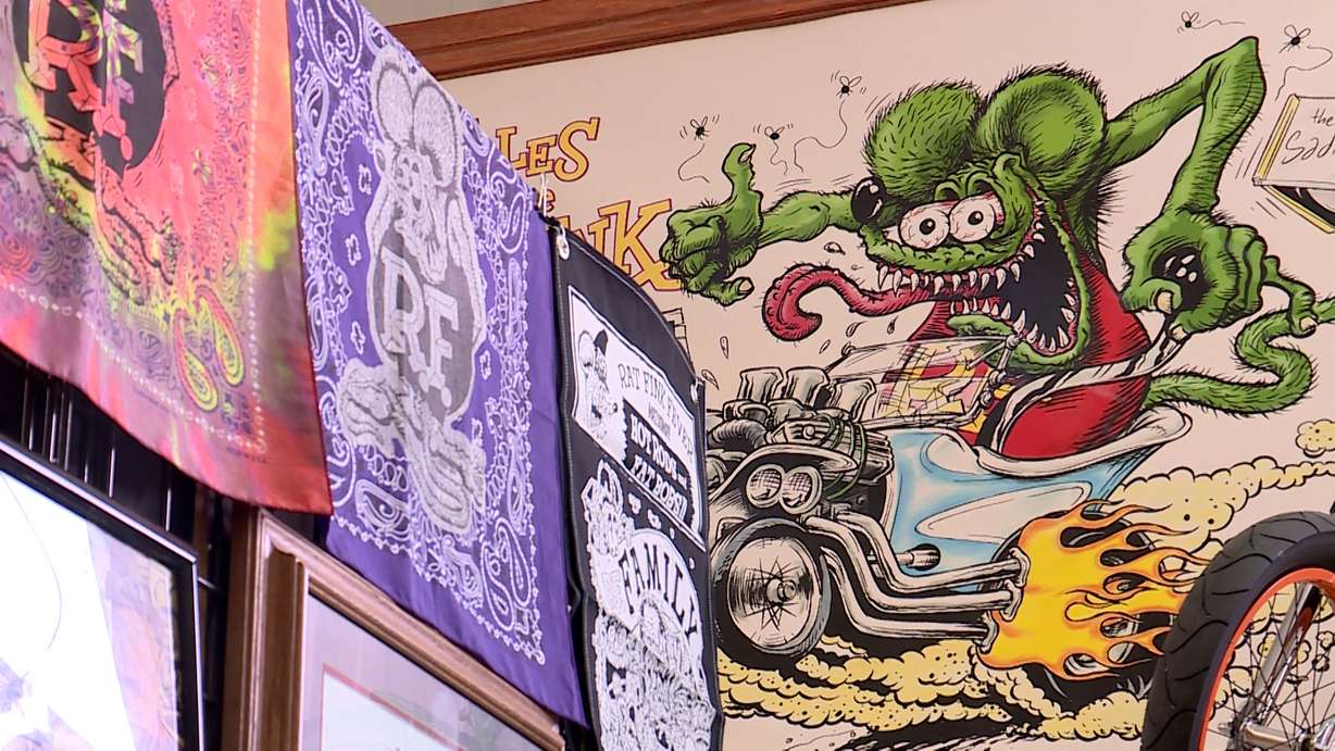 Rat Fink, a character created by Ed "Big Daddy" Roth, is pictured during the 17th annual Rat Fink Reunion in Manti on Friday, May 31, 2019. (Photo: KSL TV)