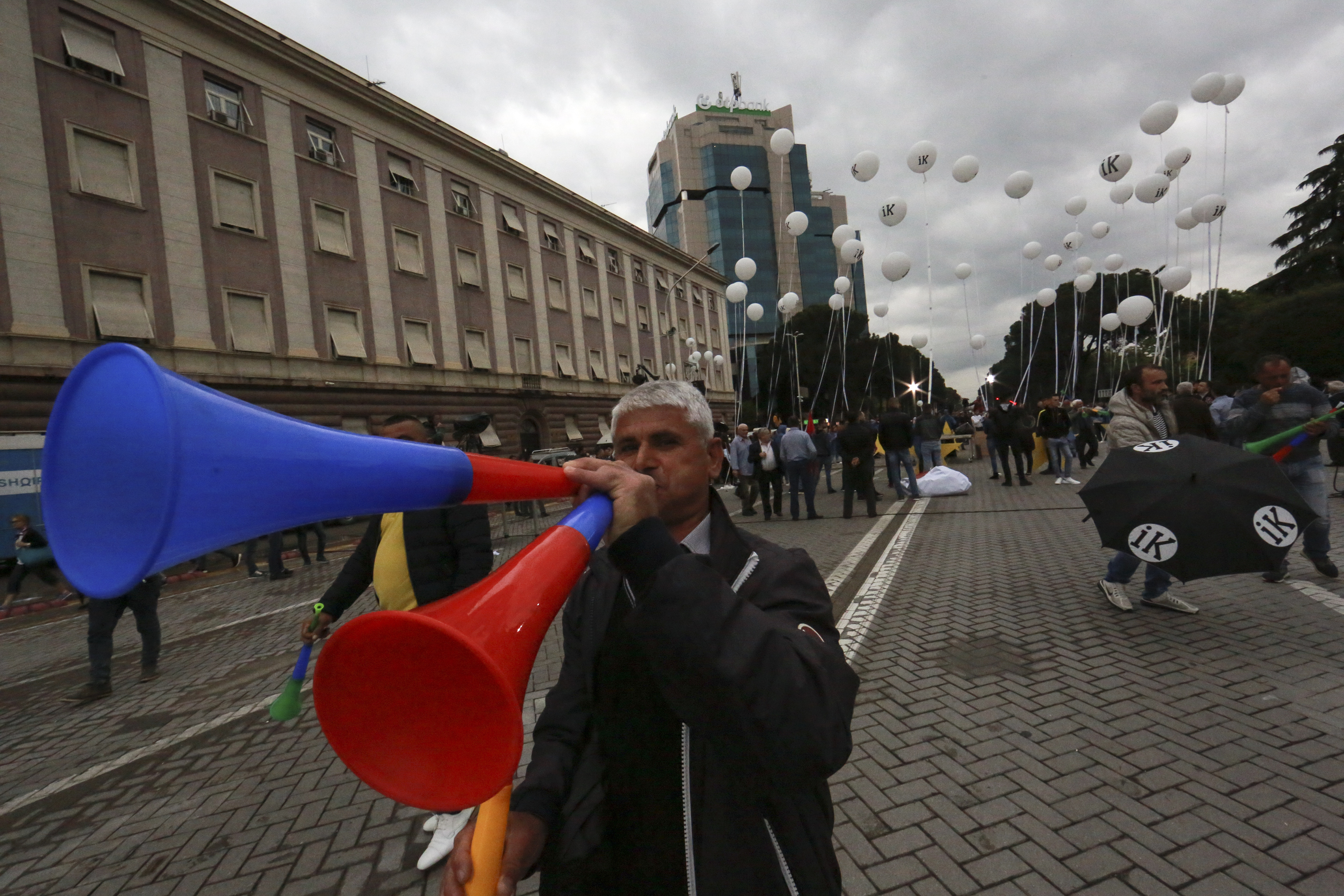 Albania opposition protests again, calls for new election