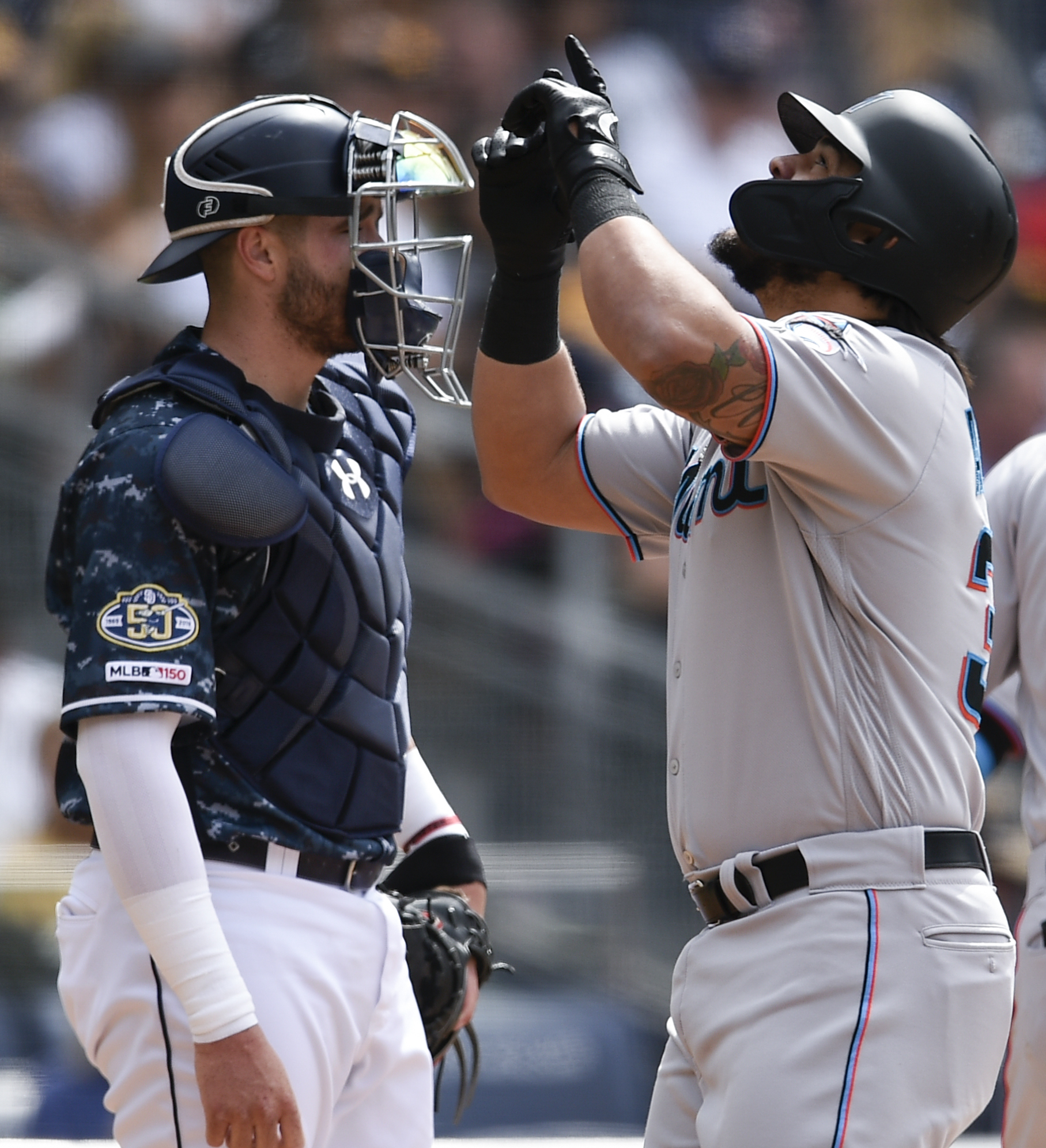 Alfaro's 4 RBIs help carry Marlins over Padres 9-3