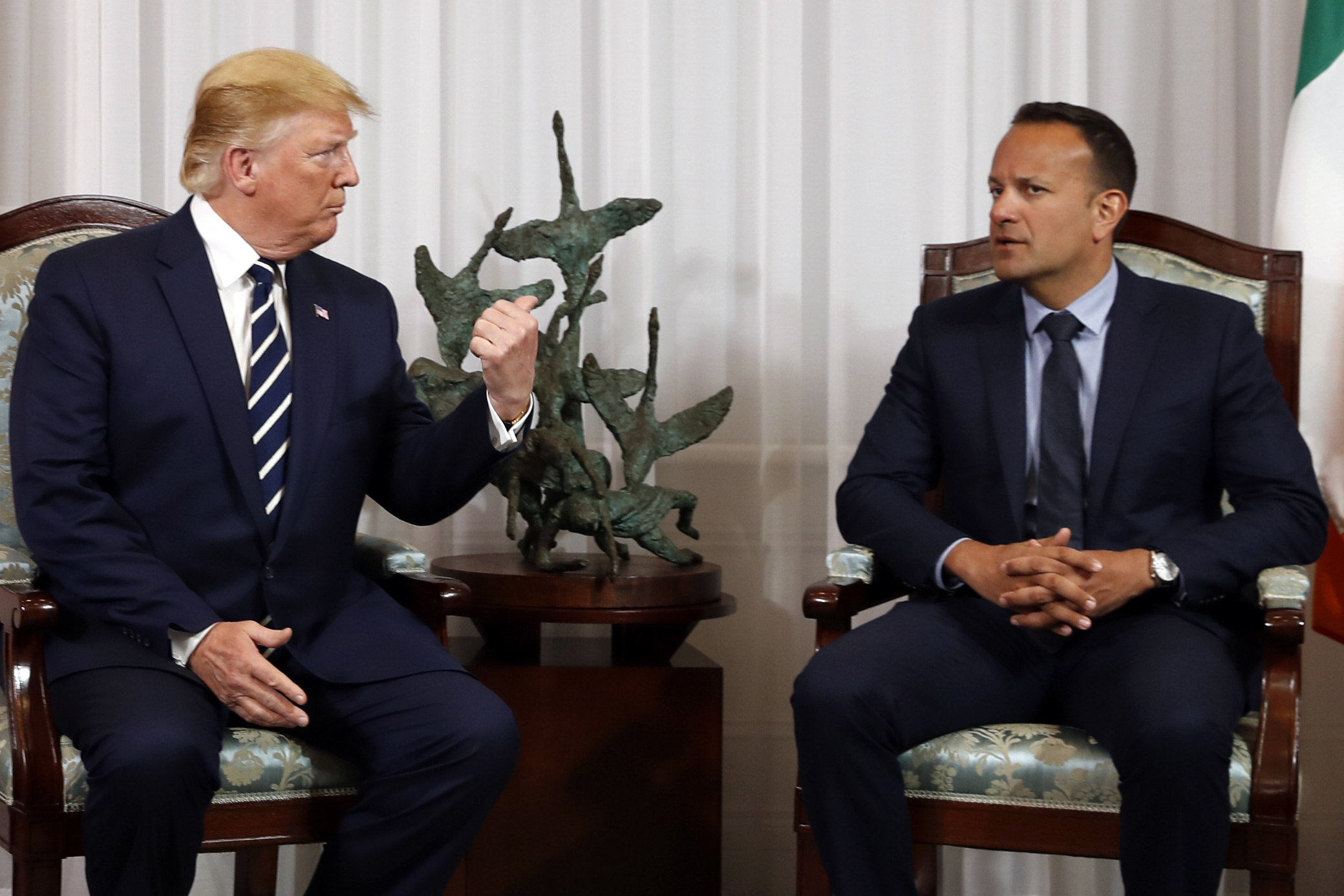 Trump, Irish prime minister differ on Brexit, meeting venue