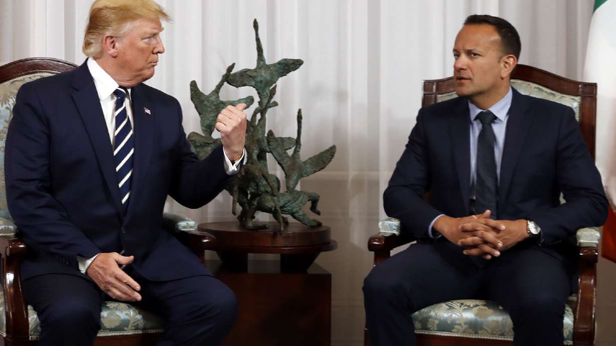 Trump, Irish prime minister differ on Brexit, meeting venue