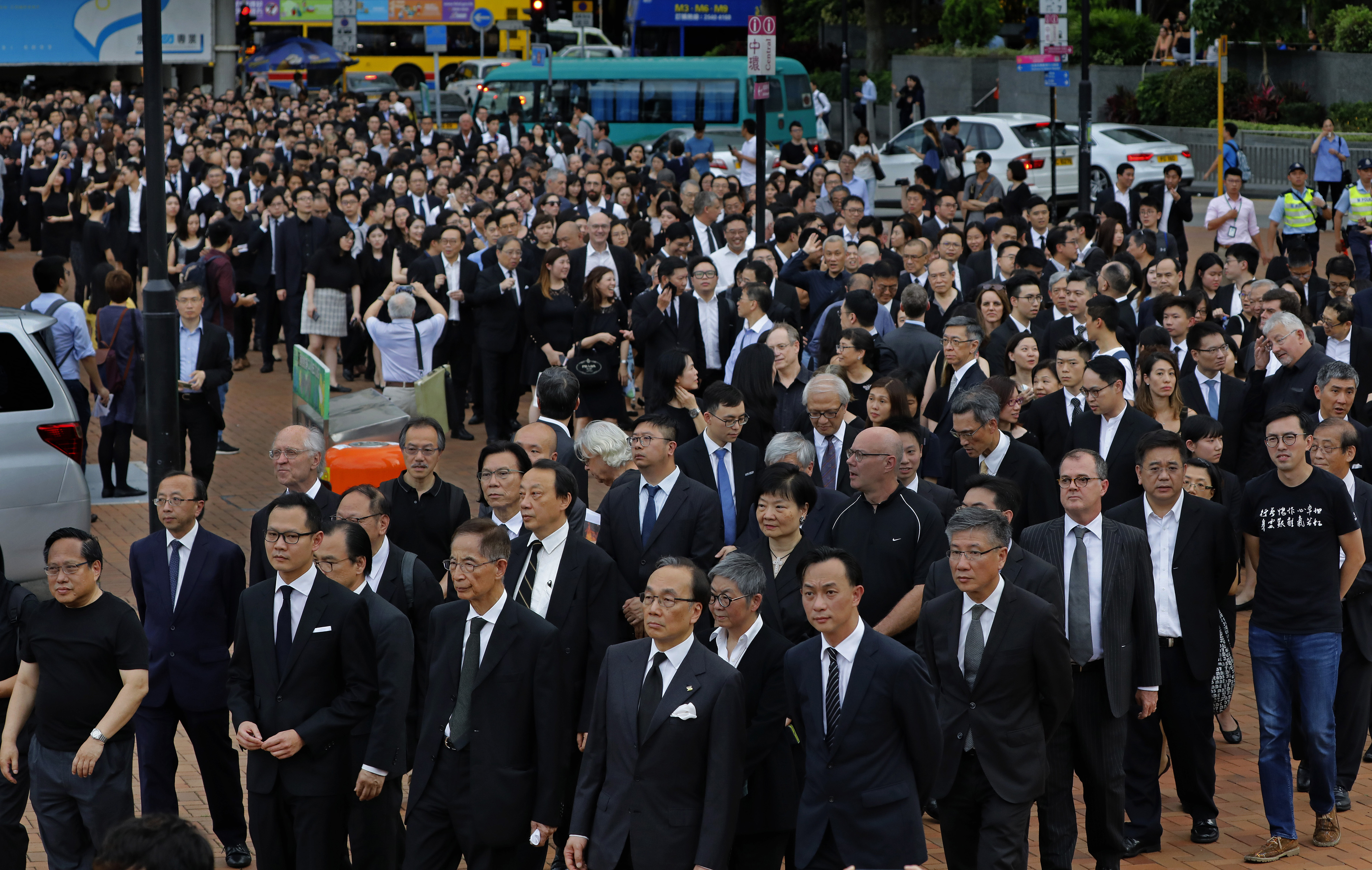 Hong Kong lawyers protest proposed extradition law changes