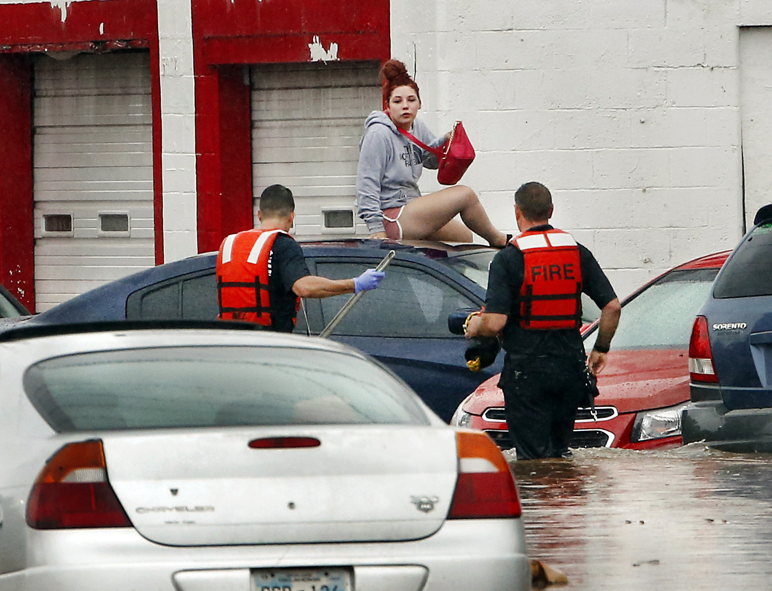 The Latest: Torrents lead to Tulsa-area high water rescues