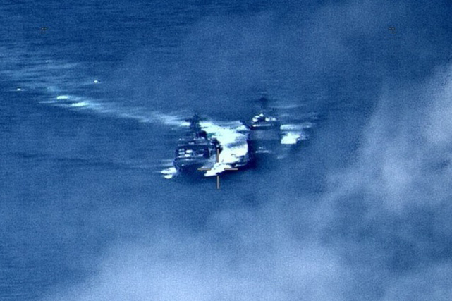 US, Russia blame each other as ships nearly collide in Asia