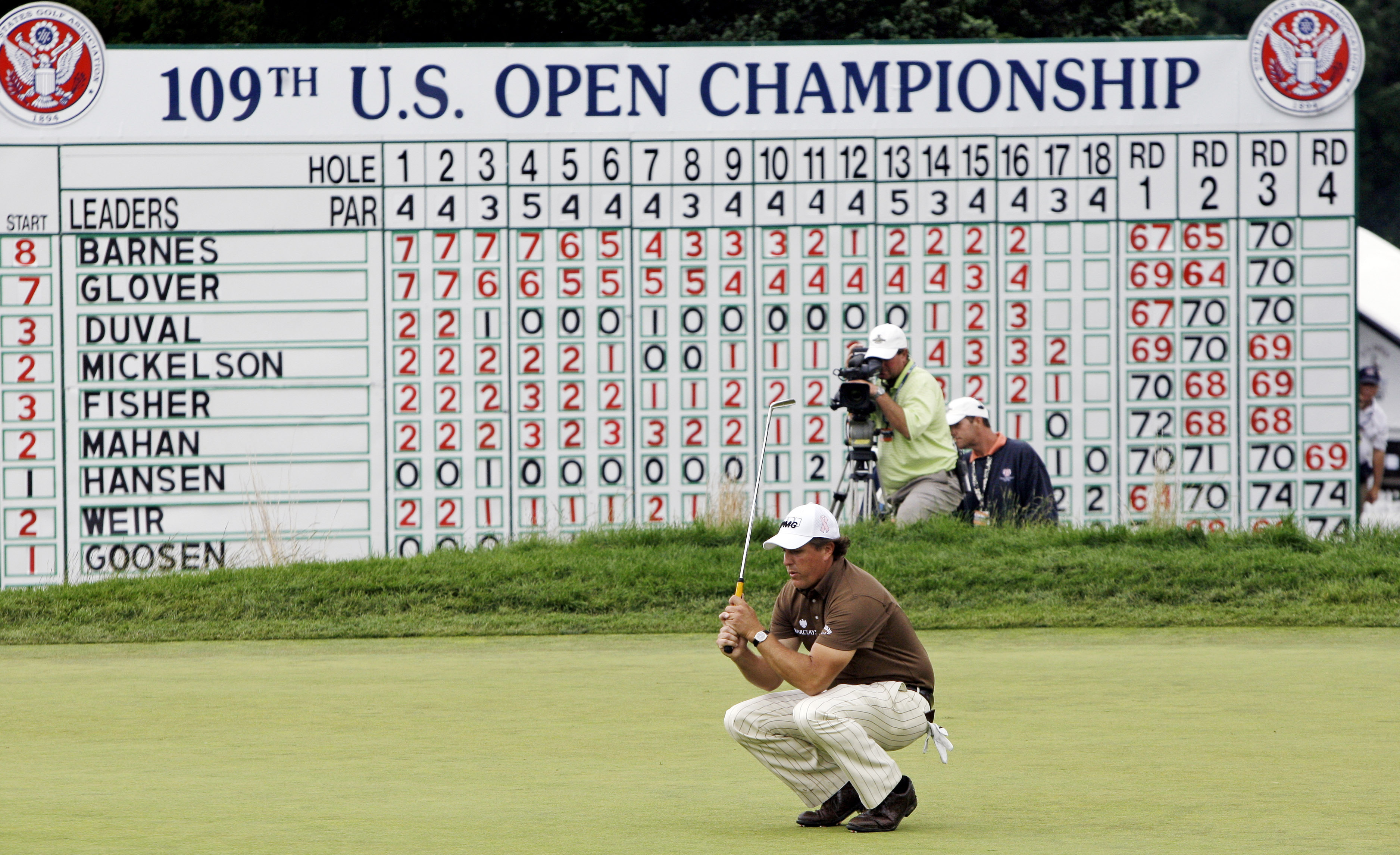 Mickelson's close calls at US Open