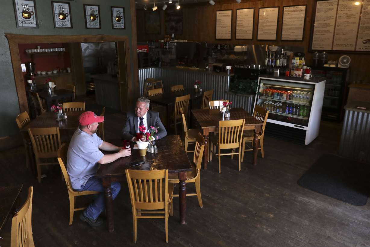 Locals eat lunch at The Cutting Board in Kamas on Friday, June 7, 2019. (Photo: Kristin Murphy, Deseret News)