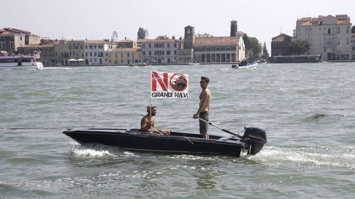 Cruise ships target of Venice protest after canal crash