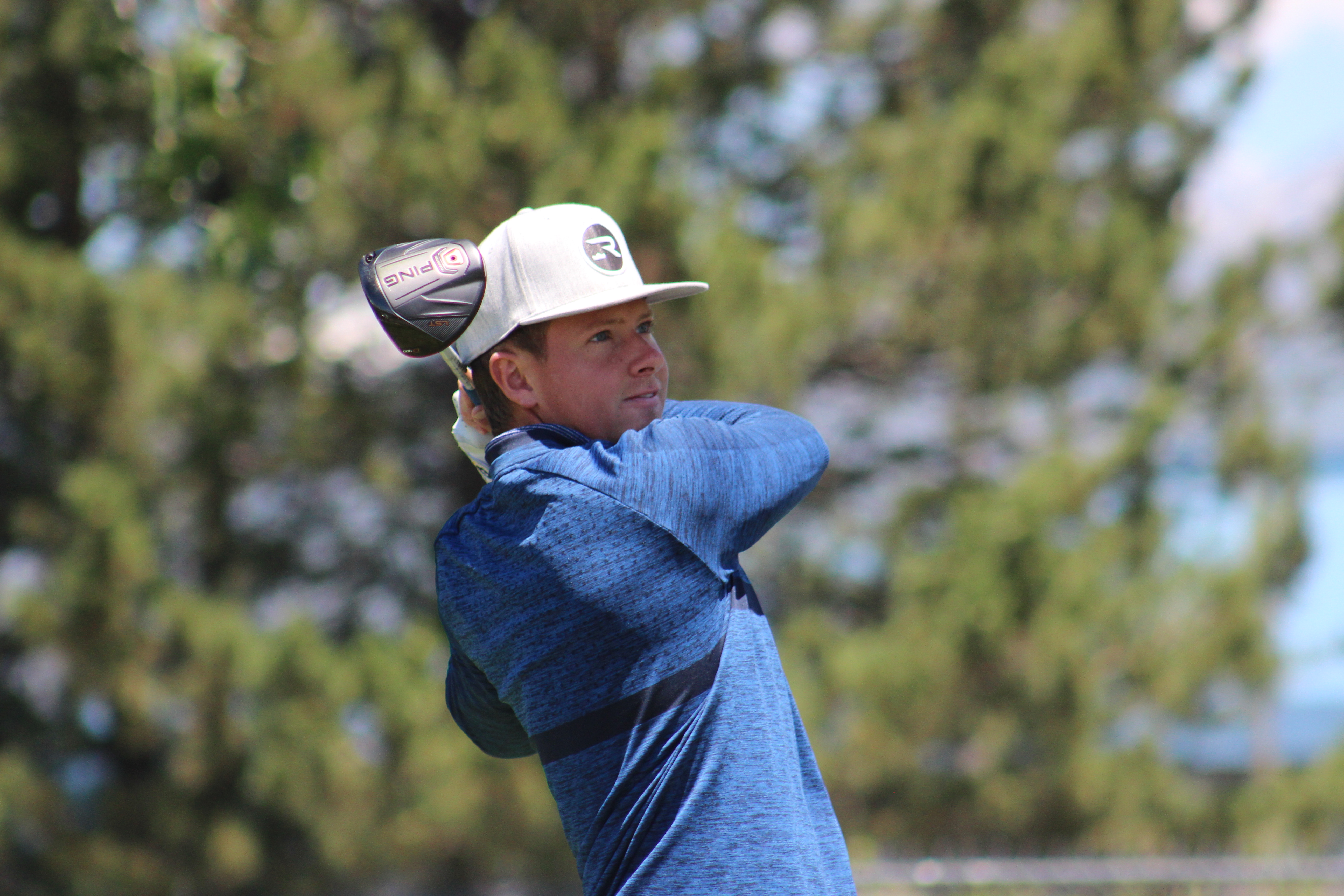 Former BYU golfer Rhett Rasmussen, shown here during the 2019 Provo Open, shot even-par 71 Thursday in his inaugural stop on the Korn Ferry Tour at the Utah Championship. 
