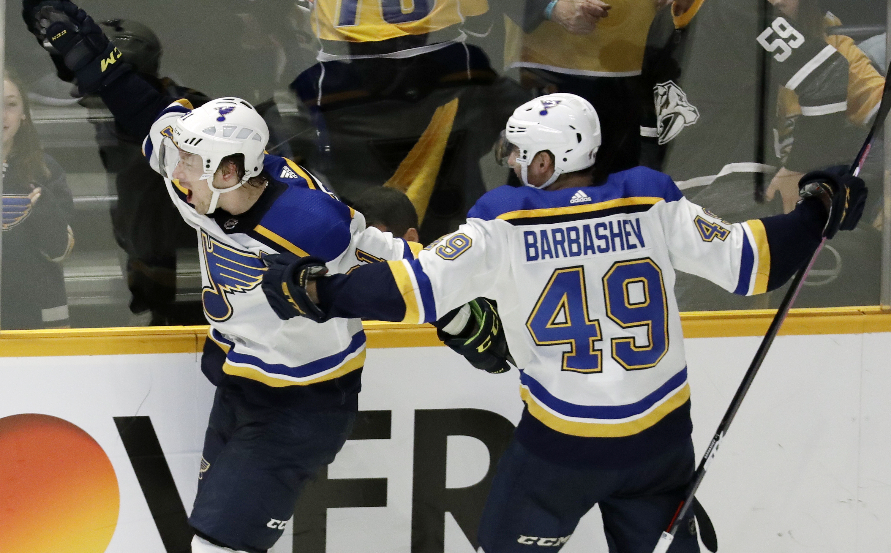 Blues' Russian Two, Tarasenko and Barbashev, on verge of Cup