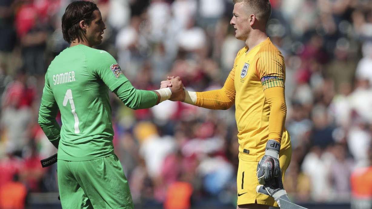 Pickford penalty star as England ends 3rd in Nations League