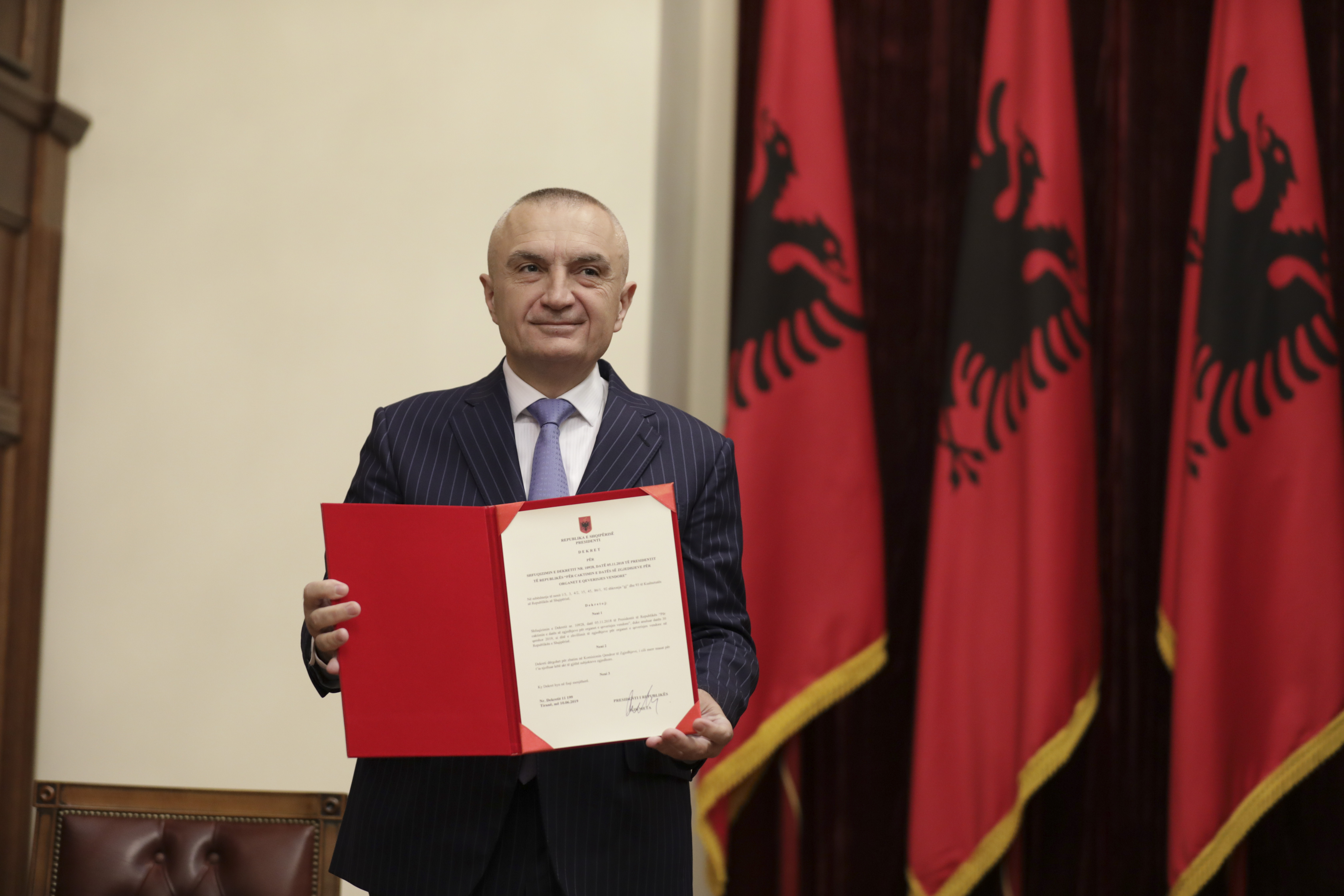 Albanian president stops elections, gets no-confidence vote
