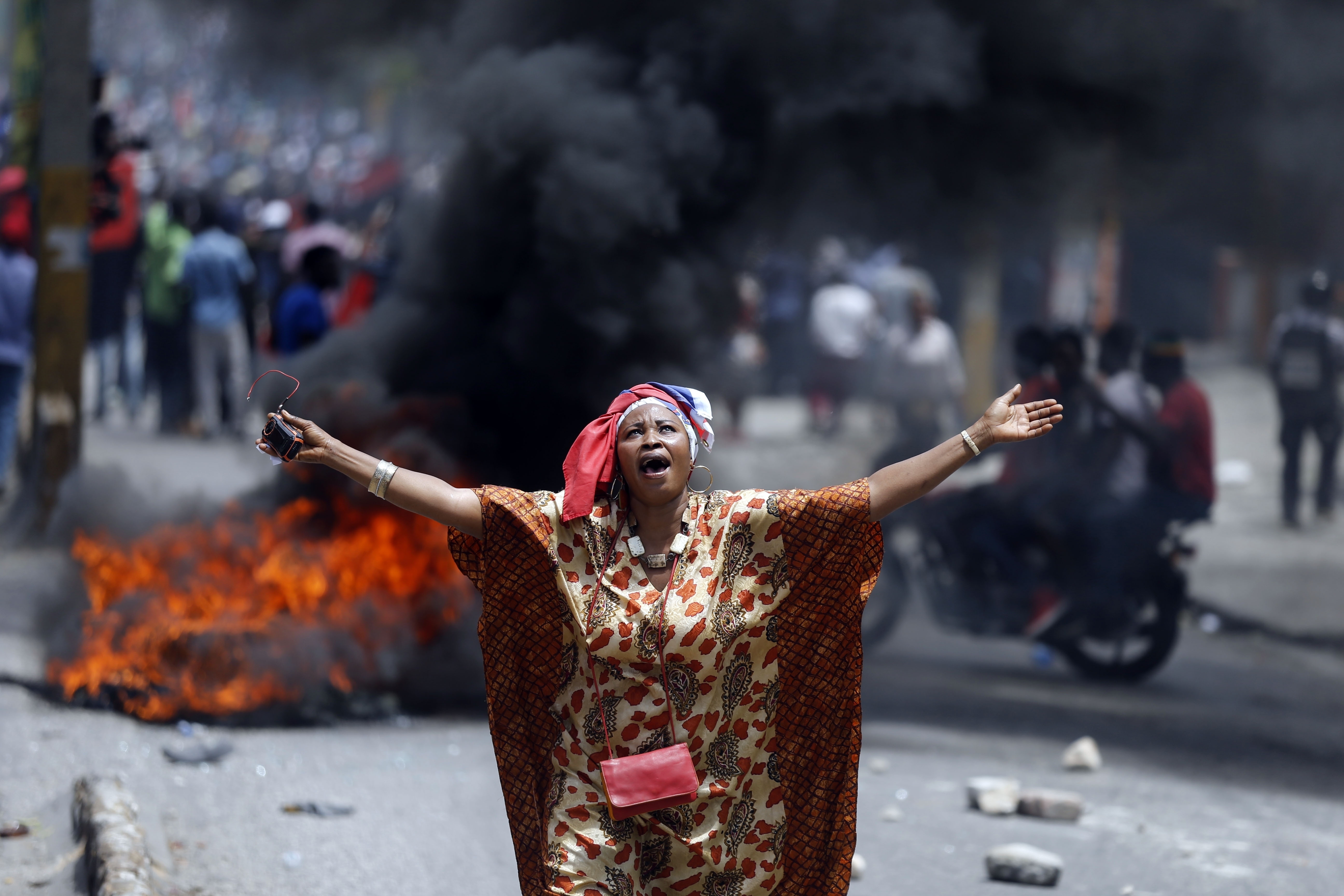 Strike paralyzes Haiti, protesters demand president's ouster