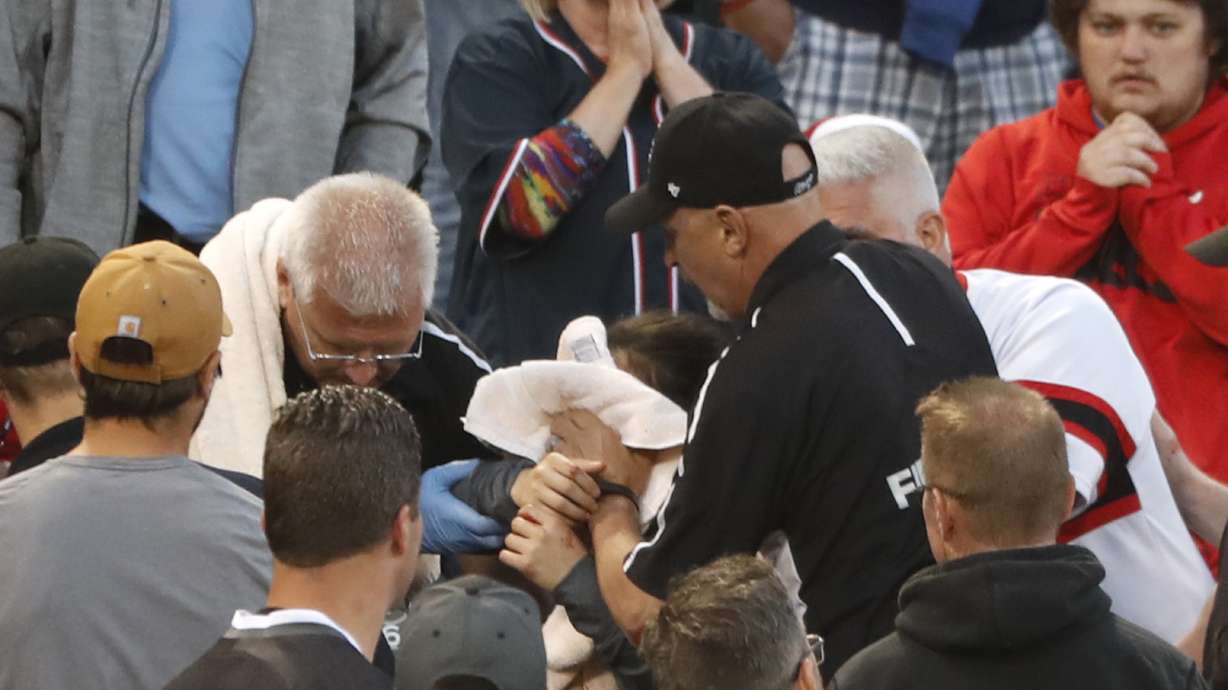 Fan struck by foul ball Monday night released from hospital