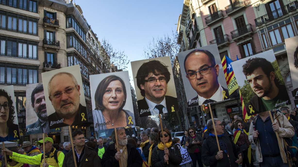 Catalan separatists defend actions at end of Spanish trial