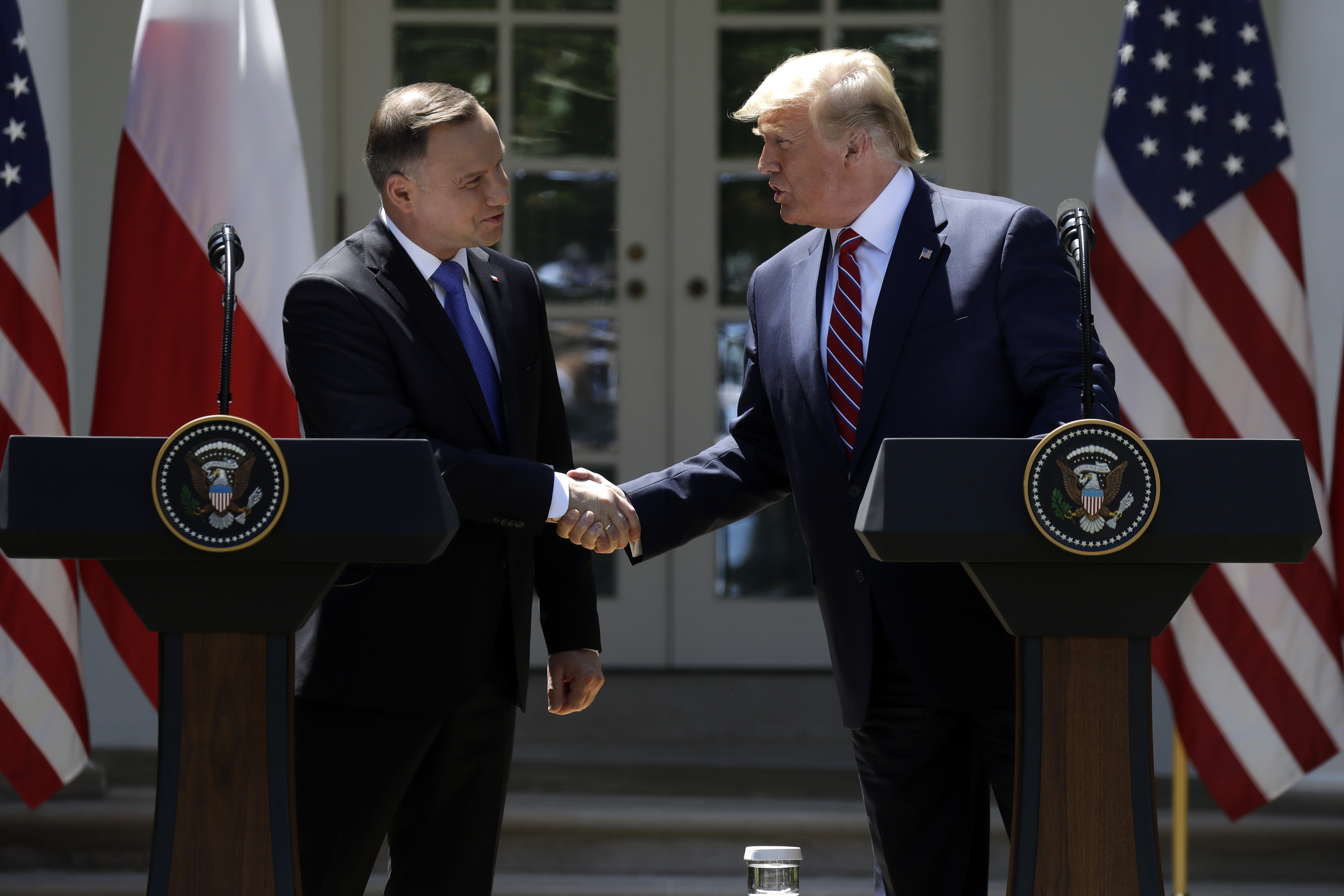 The Latest: Trump may visit Poland again in September