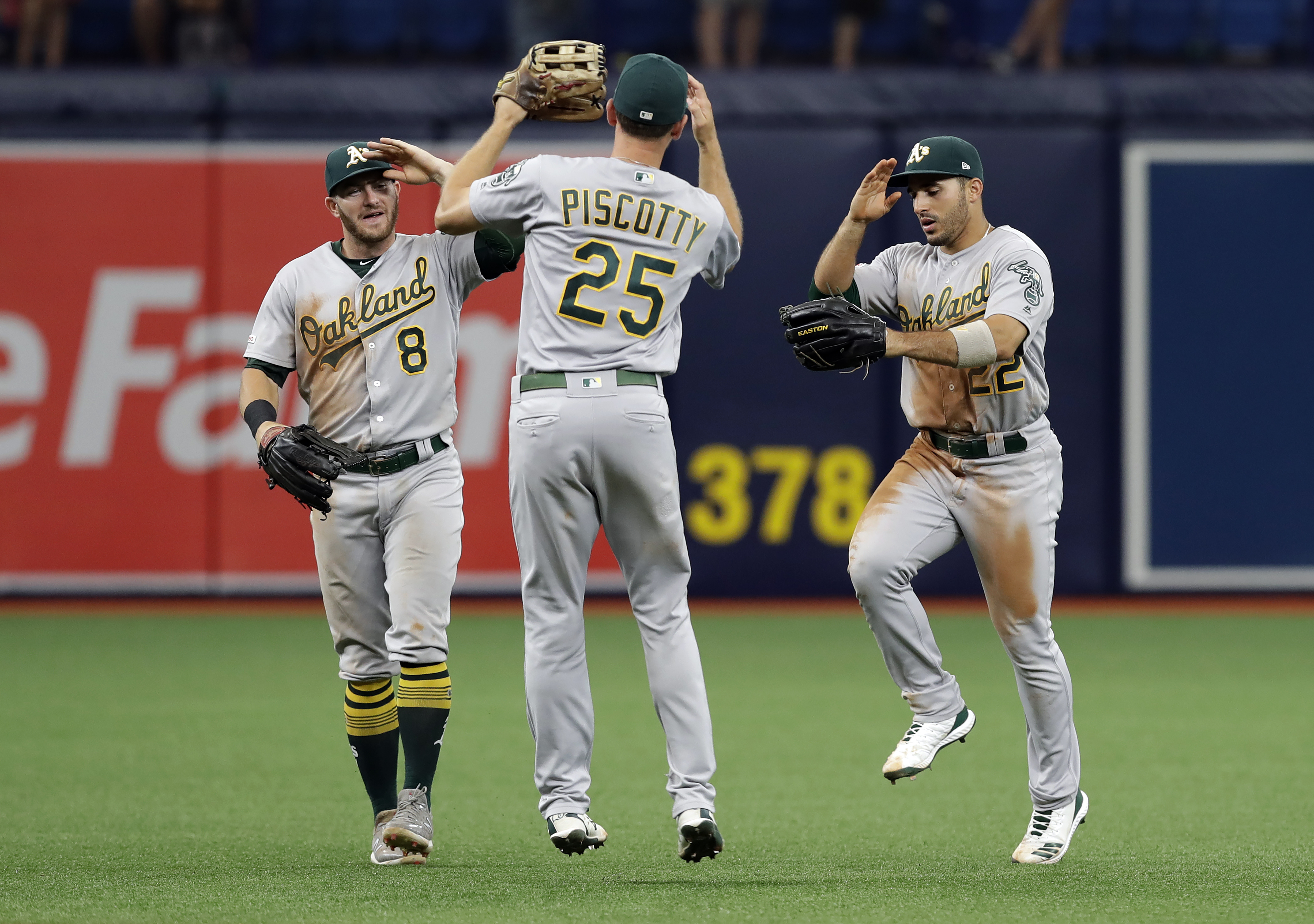Laureano hits grand slam, Athletics beat Rays 6-2