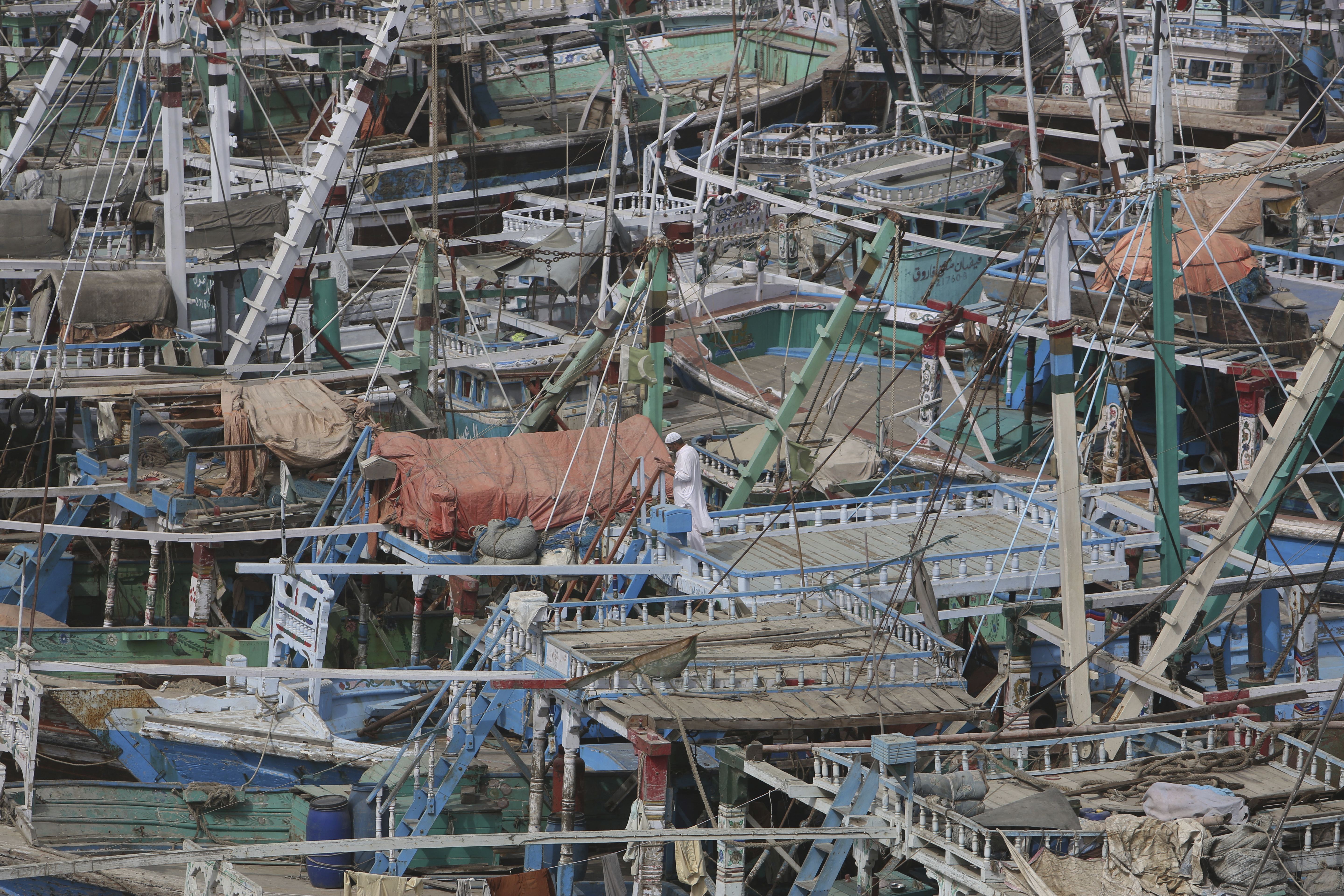 The Latest: Cyclone forecast to jog away from Indian coast