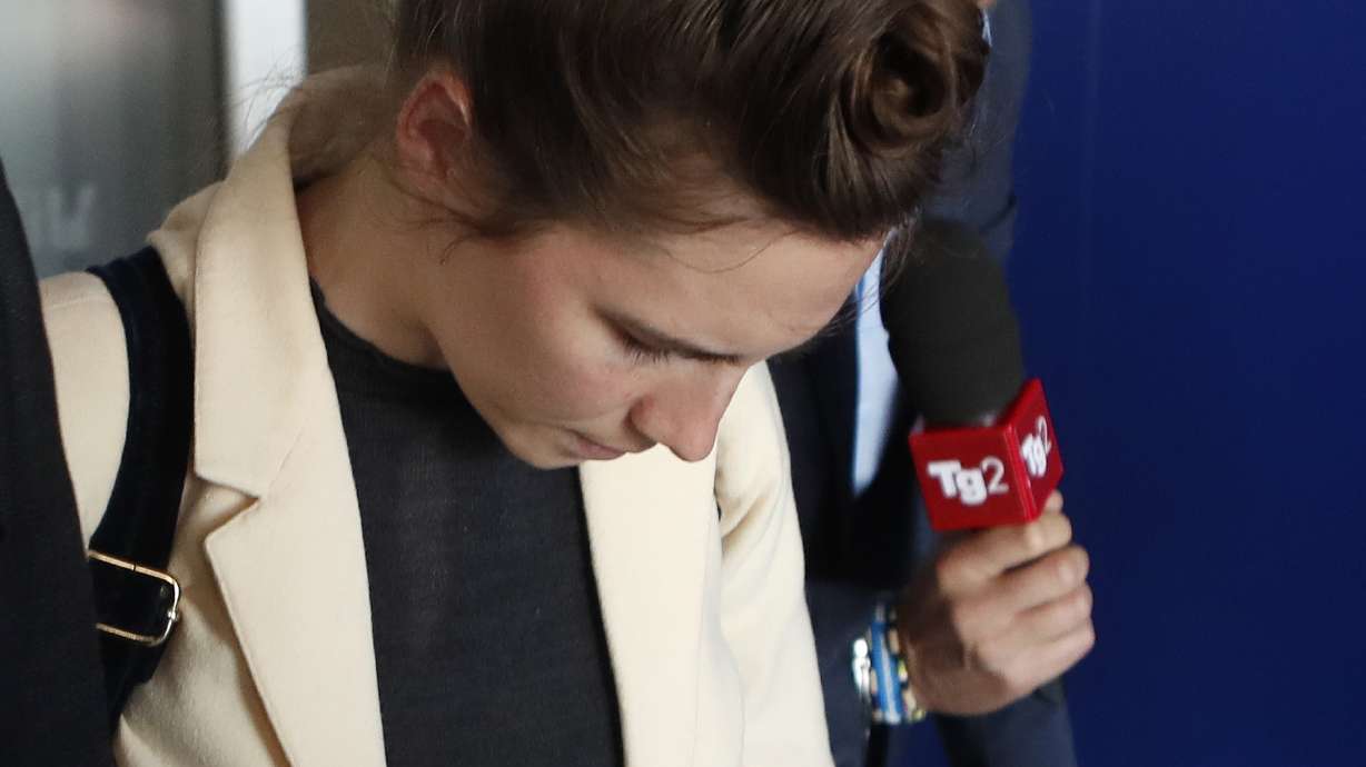 Acquitted Knox back in Italy for wrongful conviction talk