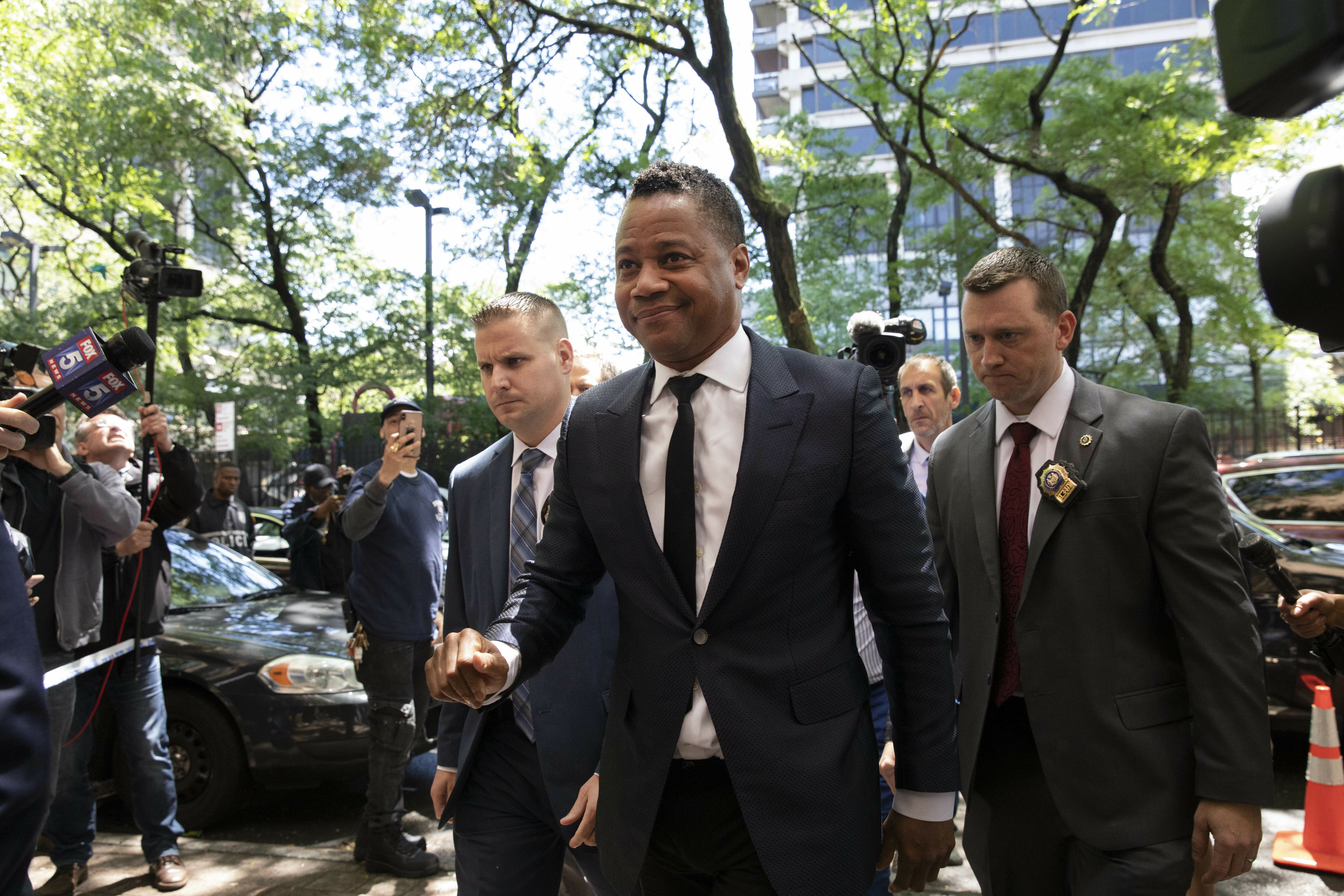 The Latest: Cuba Gooding Jr. pleads not guilty to sex abuse